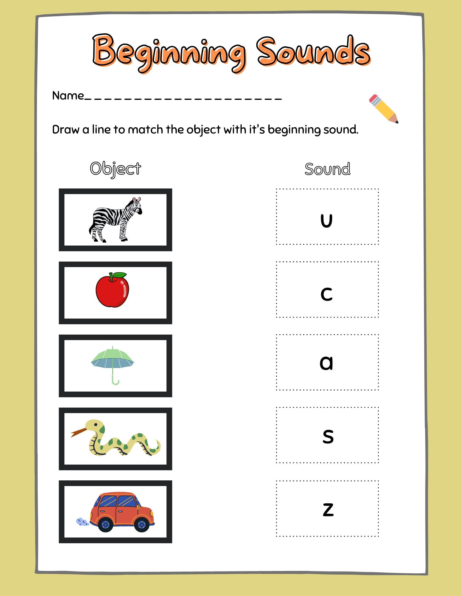Phonological awareness/letter sound correspondence bundle